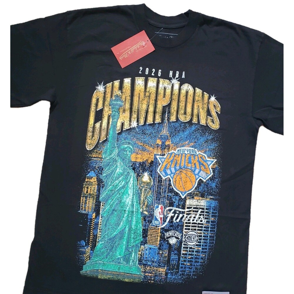 Mitchell & Ness New York Knicks Medium Mens 2026 NBA Finals Champions City Black